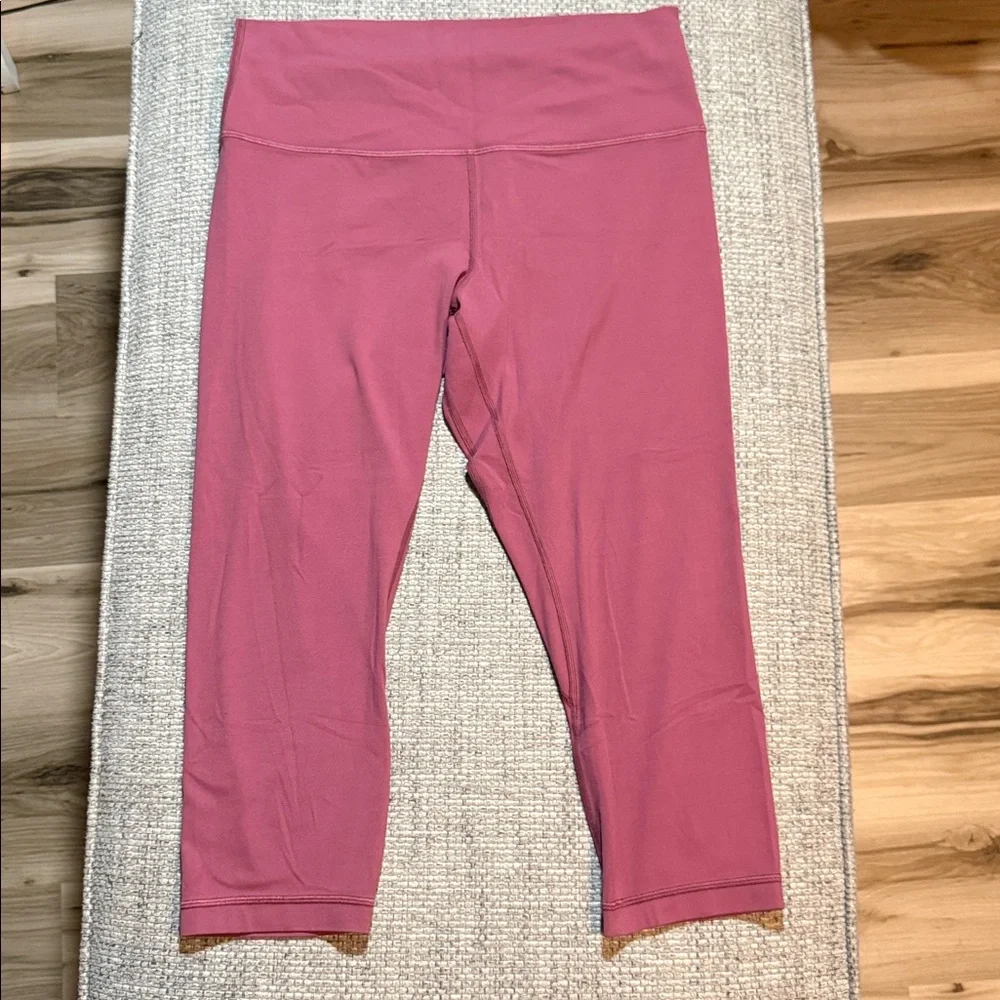 Lululemon Align Cropped Leggings Misty‎ Merlot Nulu size 12